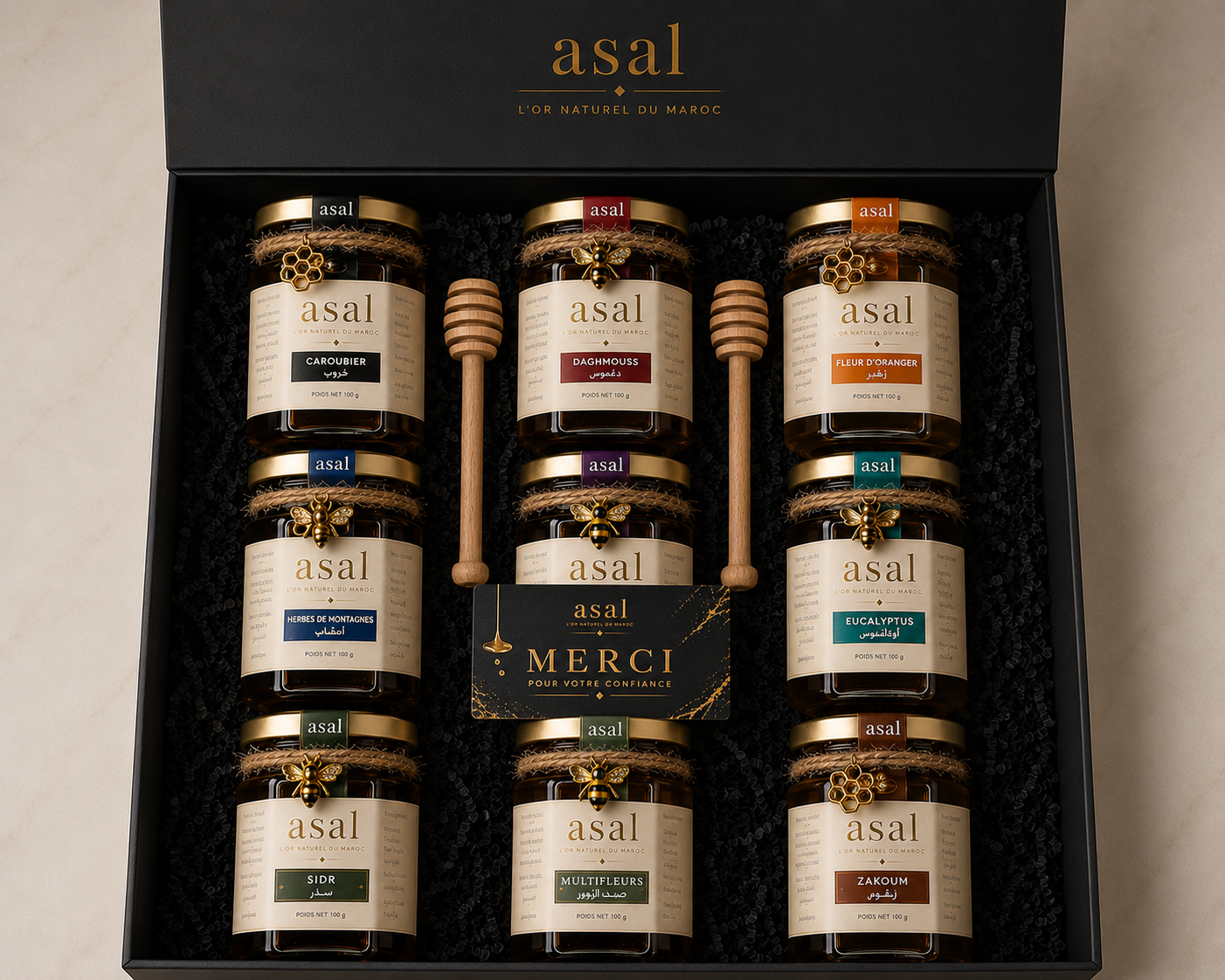 Coffret Découverte – 9 Miels d'Exception